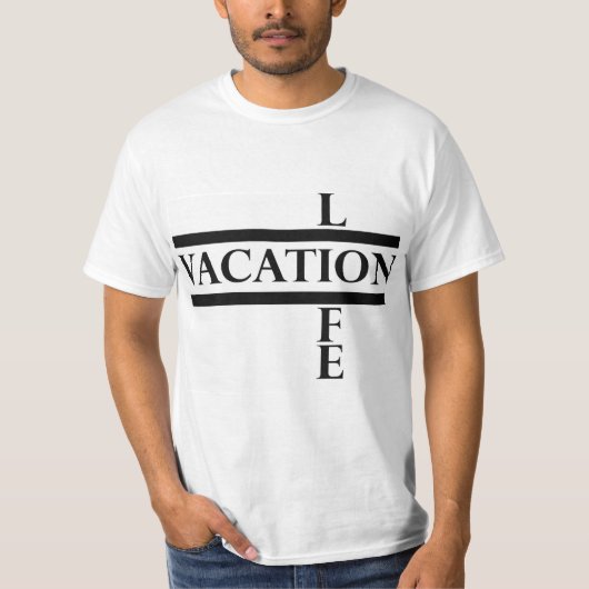 縦の生命ティー Tシャツ (正面)