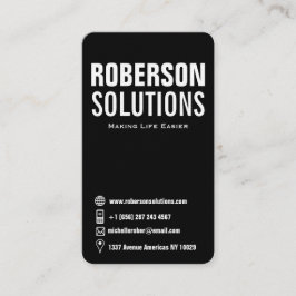 縦の白黒社会的な媒体アイコン 名刺