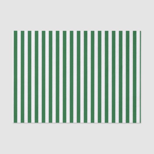 縦の緑および白のストライプ 薄葉紙 (正面)