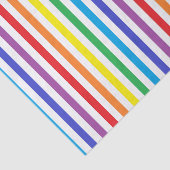 縦の虹および白のストライプ 薄葉紙 (詳細)
