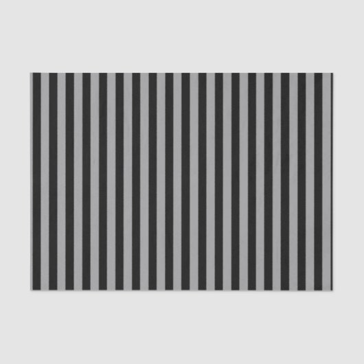 縦の銀および黒のストライプ 薄葉紙 (正面)