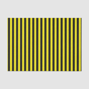 縦の黒くおよび黄色のストライプ 薄葉紙