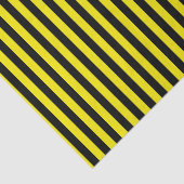 縦の黒くおよび黄色のストライプ 薄葉紙 (詳細)