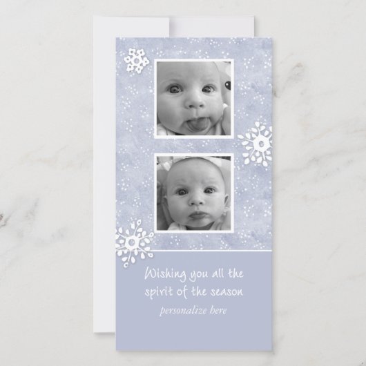 縦の2写真カード シーズンカード (正面)