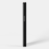 縦ストライプ 黒と白のストライプ iPhoneケース (右側面)