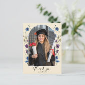 縦モダン写真卒業 ポストカード (スタンド正面)