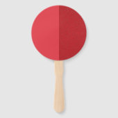 縦割りトマトレッドハンドファン(カスタマイズ可能) ハンドファン (正面)