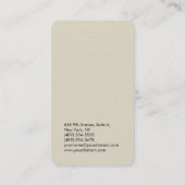 縦割エレガントモダンり線 名刺 (裏面)
