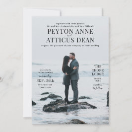 縦向きの写真 ウェディング 招待状