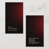 縦向き赤瓦シンプル平野マネージャ 名刺 (正面/裏面)