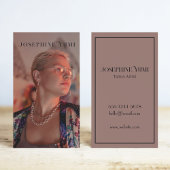 縦向モダンき写真タトゥーアーティスト 名刺