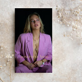 縦向モダンスタイリッシュき写真（完全撮影） 名刺