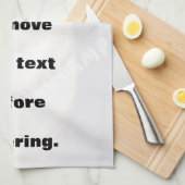 縦型のフォトキッチンタオルを簡単に作成 キッチンタオル (四つ折り)