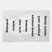 縦型のフォトキッチンタオルを簡単に作成 キッチンタオル (横)