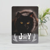 縦型の松とポープリント猫好き写真 シーズンカード (スタンド正面)