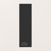 縦型の特殊な黒プロフェッショナル平野モダン 名刺 (外部フラット)