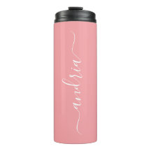 縦型の白いスクリプト名のパーソナライズ、桃