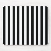 縦型の白黒のストライプ マウスパッド (正面)
