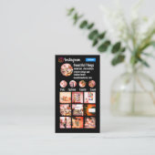 縦型の背面パーソナルプロフェッショナルインストールtiktok 名刺 (スタンド正面)