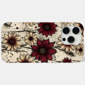 縦型の花のエレガンス Case-Mate iPhoneケース (裏面 (横))