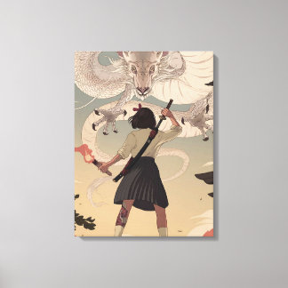 縦型アニメガールズプレミアムキャンバスプリント（光沢） キャンバスプリント