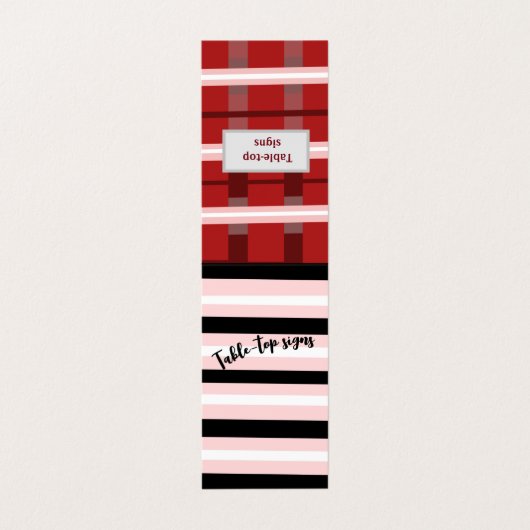 縦型カスタムテント折り畳み名刺 名刺 (外部フラット)