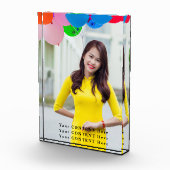 縦型カスタムフォトブロック – イメージと文字の追加 フォトブロック (右)