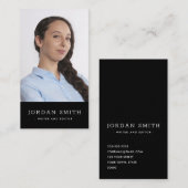 縦型カスタムフォトモダンプロフェッショナル 名刺 (正面/裏面)