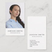 縦型カスタムフォトモダンプロフェッショナル 名刺 (正面/裏面)