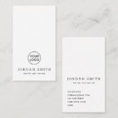 縦型カスタムロゴモダンプロフェッショナル 名刺 (正面/裏面)