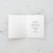 縦型カスタム写真手書きベビーシャワー サンキューカード (内部)