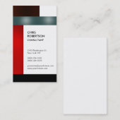 縦型カラフルクリエイティブストライプ名刺 名刺 (正面/裏面)