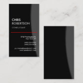 縦型グレーパターンシックトレンディー名刺 名刺 (正面/裏面)