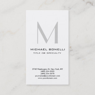 縦型グレーモノグラムトレンディー名刺 名刺
