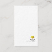 縦型シンプルメイクアップアーティストサロンプロフェッショナル 名刺 (裏面)