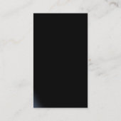 縦型スタイリッシュブラック平型シンプル名刺 名刺 (裏面)