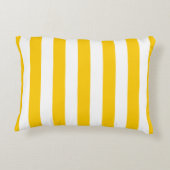 縦型ストライプ(黄とストライプの白) アクセントクッション (裏面)