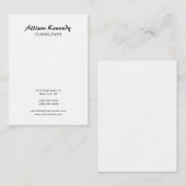 縦型チュビー超太ブラシスクリプト 名刺 (正面/裏面)