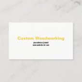 縦型テープイエロー測定建築ジョブ 名刺 (裏面)