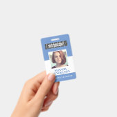 縦型パーソナライズされたフォトIDバッジ バッジ (手持ち)