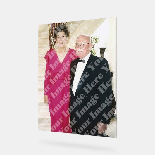 縦型パーソナライズされた写真アクリル記号 アクリルサイン (傾斜)