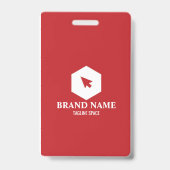 縦型ビジネス用バッジカード バッジ (裏面)