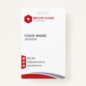 縦型ビジネス用バッジカード バッジ (正面)