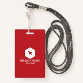 縦型ビジネス用バッジカード バッジ (裏面ランヤード)