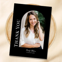 縦型フォトアーチ卒業サンキューカード