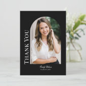 縦型フォトアーチ卒業サンキューカード サンキューカード (スタンド正面)