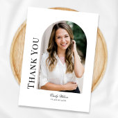 縦型フォトアーチ（白） サンキューカード