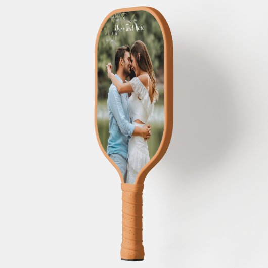 縦型フォトトレンディーカスタム文字 ピックルボールラケット (左)