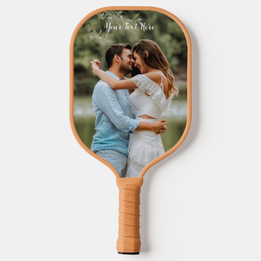 縦型フォトトレンディーカスタム文字 ピックルボールラケット (裏面)