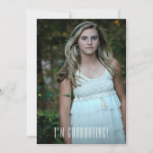 縦型フォト卒業パーティー招待状 招待状 (正面)